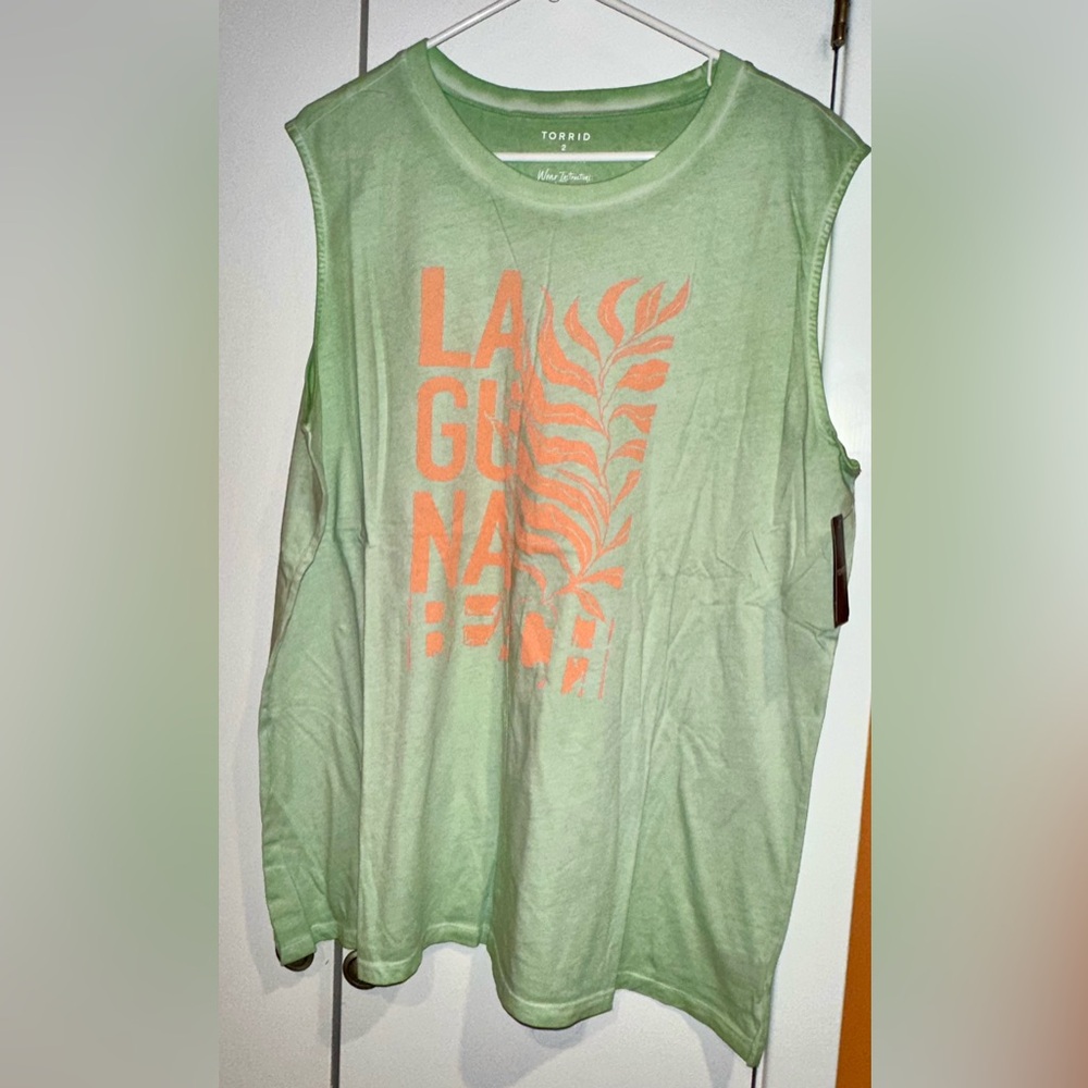 NWT | Torrid Laguna Relaxed Fit Cotton Jersey Crew Neck Tank | Size 2 2X 18/20